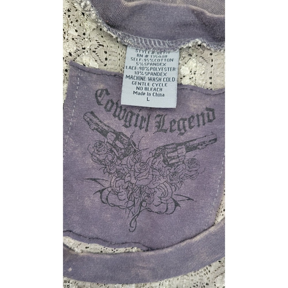 Cowgirl Legend Fringe & Lace Tank - Picture 3 of 6